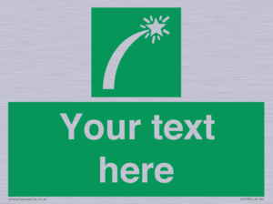 Custom sign safe condition Survival craft distress signal